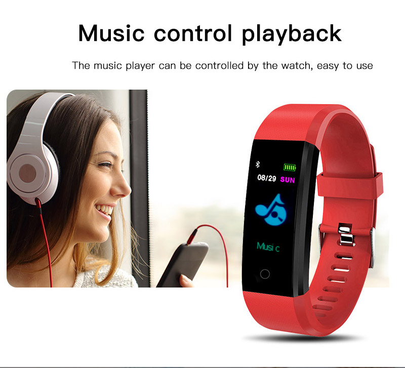 Fitness Smart Watch Activity Tracker Heart Rate For Women Men Oxygen BP Monitor