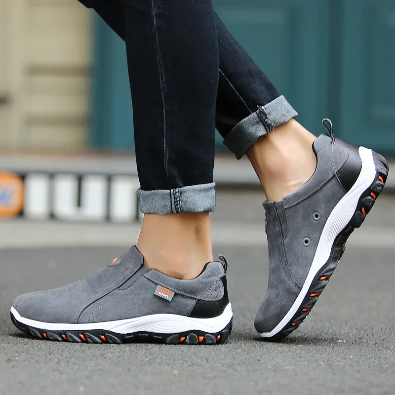 Men's Loafer Slip On Athletic Shoes Casual Walking Sneakers Outdoor Sports