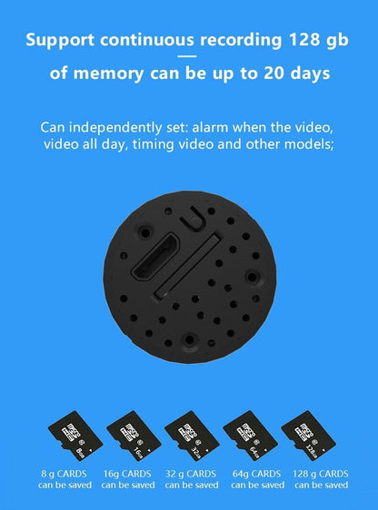 WiFi Wireless Spy 4K Mini Camera Pinhole DIY Hidden HD Screw IP DVR Nanny Cam