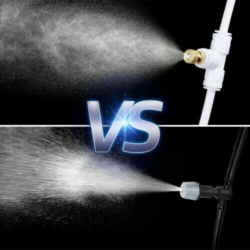 20x Brass Misting Nozzles Mister Sprinkler Outdoor Cooling System Garden Sprayer