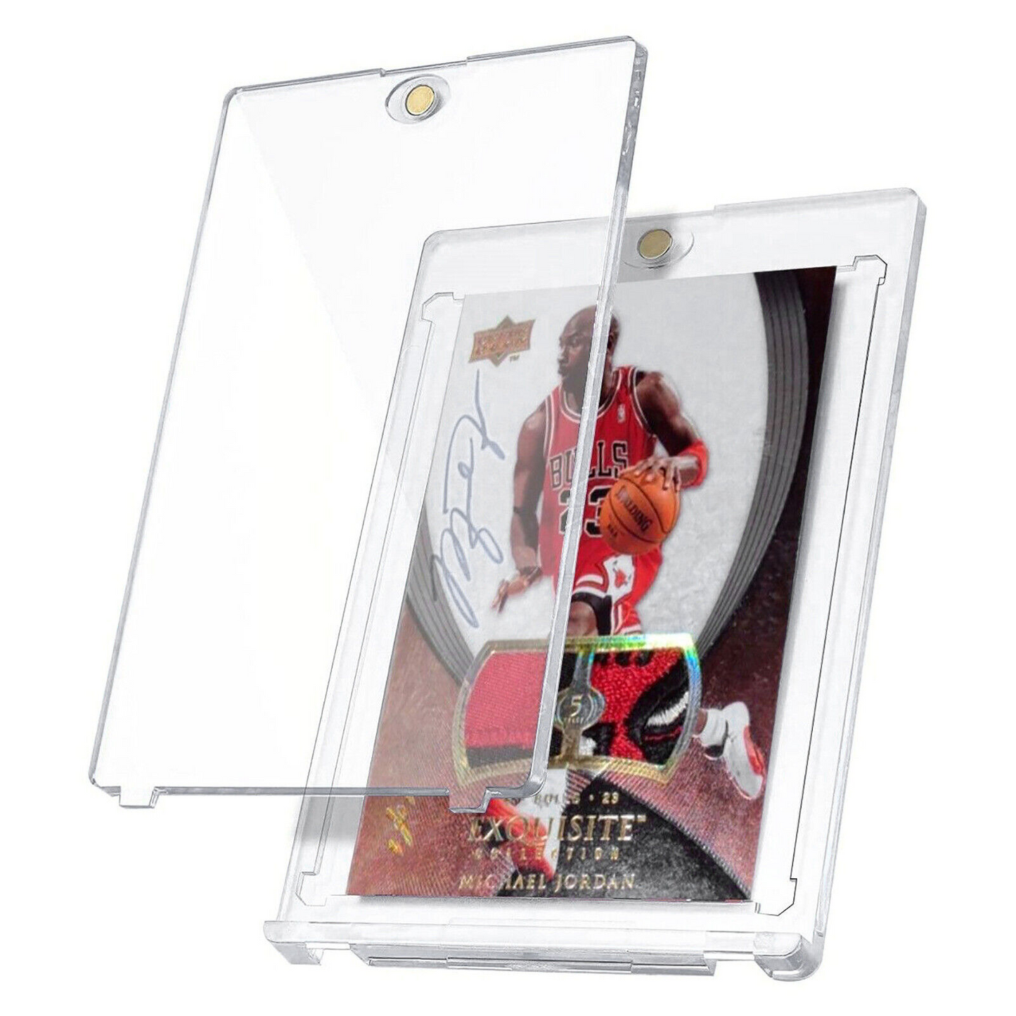 30 Pack Magnetic Trading Sports Card Holders 35pt One-Touch Hard UV Protection