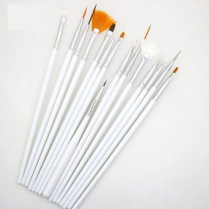 20PCS/Set Nail Art Design Dotting Painting Drawing Polish Brush Pen Tools UV Gel