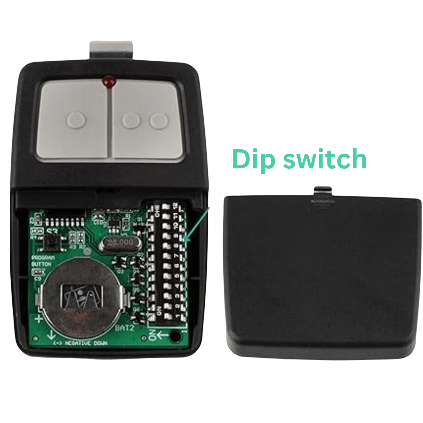 2 For Universal Clicker 375LM 375UT KLIK1U Garage Gate Door Opener Remote Dip