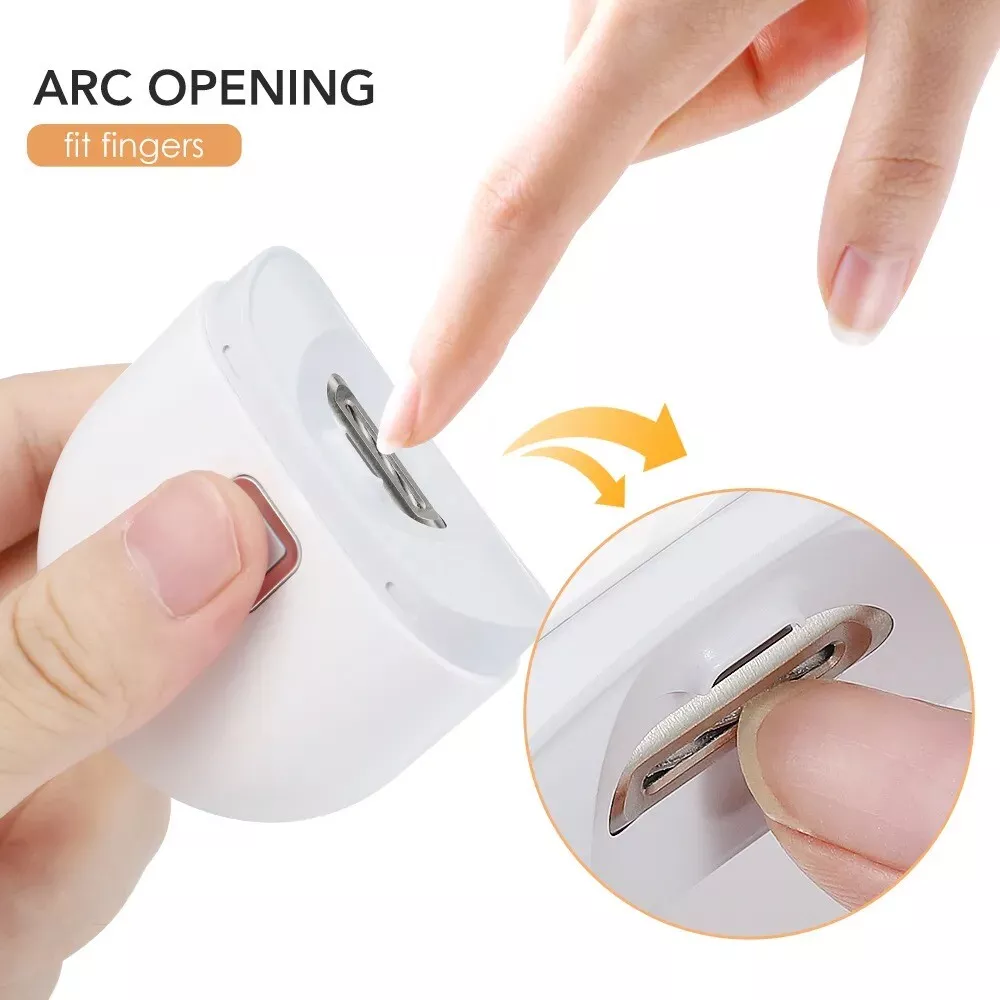 Safety Electric Nail Clipper Automatic Thick Nails Trimmer Professional Tool US