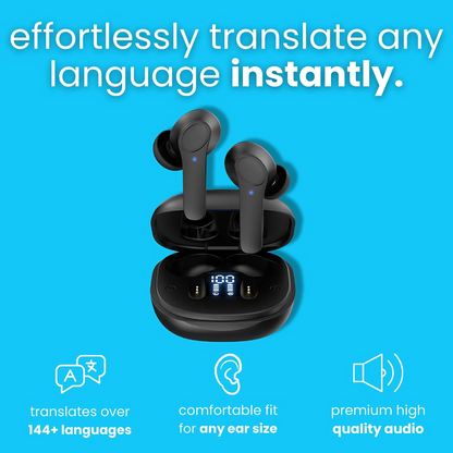 Translator Earbuds 144 Languages Real Time Online OffLine Translation Earphones