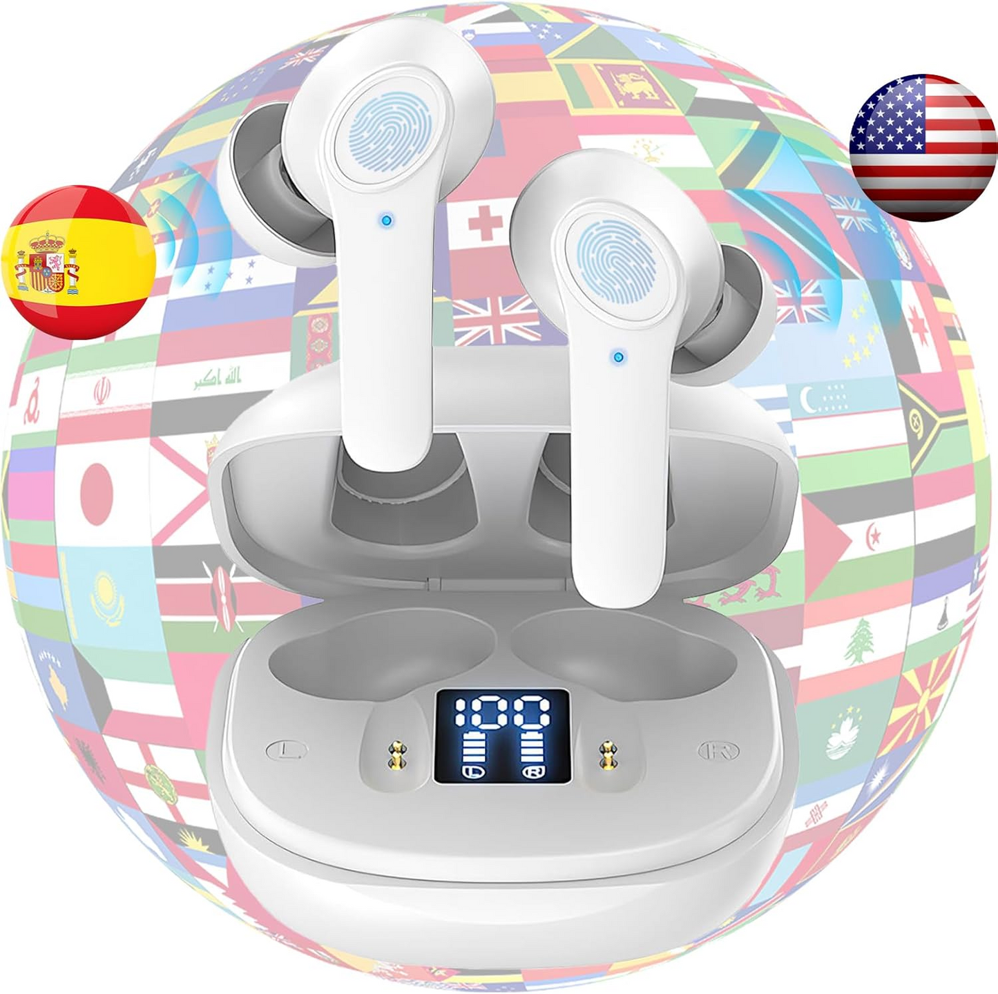 Translator Earbuds 144 Languages Real Time Online OffLine Translation Earphones