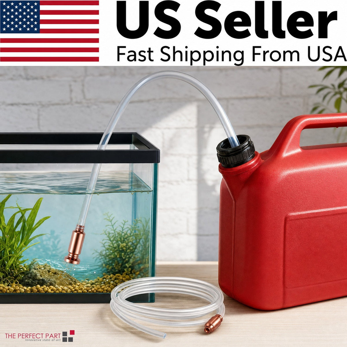 Deluxe Siphon Hose Pump Self Priming Jiggler Shaker Transfer Fuel Water Oil Gas