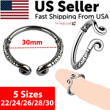 Stainless Steel Metal Silver Cock Ring For Men Glans Penis Erection Enhancer Sex