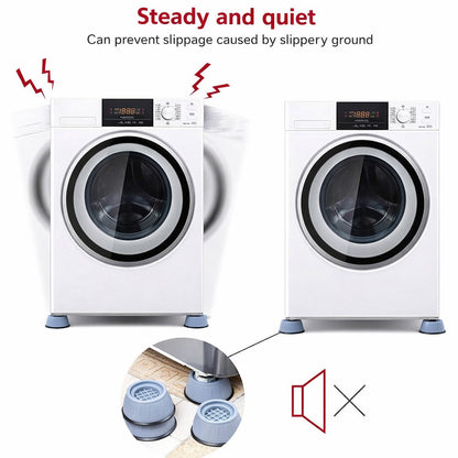 8PCS Anti Vibration Rubber Feet Washing Machine Mats Support Anti-Slip Base Pads