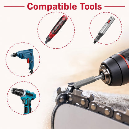 45PCS 5/32" 3/16" 7/32" Diamond Chainsaw Sharpening Bits for Dremel Rotary Tool