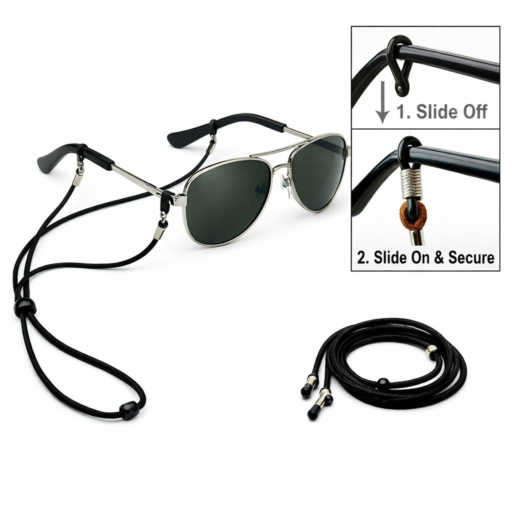 4X Adjustable Sunglasses Neck Cord Strap Eyeglass Glasses String Lanyard Holder