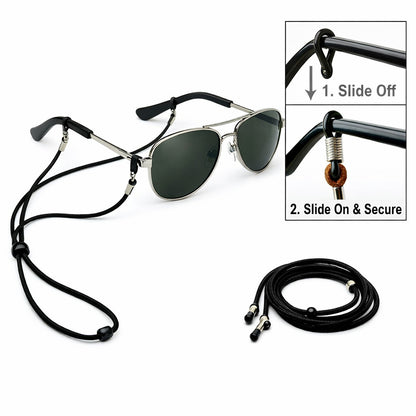 4X Adjustable Sunglasses Neck Cord Strap Eyeglass Glasses String Lanyard Holder