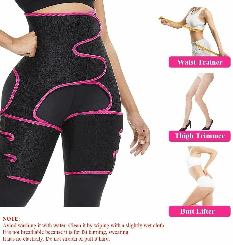 Waist Trainer 3-in-1 Thigh Slimming Body Shaper Trimmer Butt Lifter Shapewear