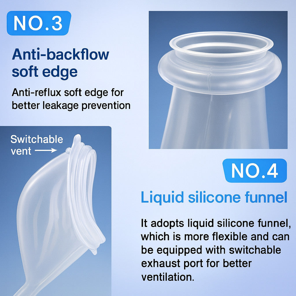 Male Wearable Incontinence Pants Urinal Leg Bag Silicone Urine Funnel Collector