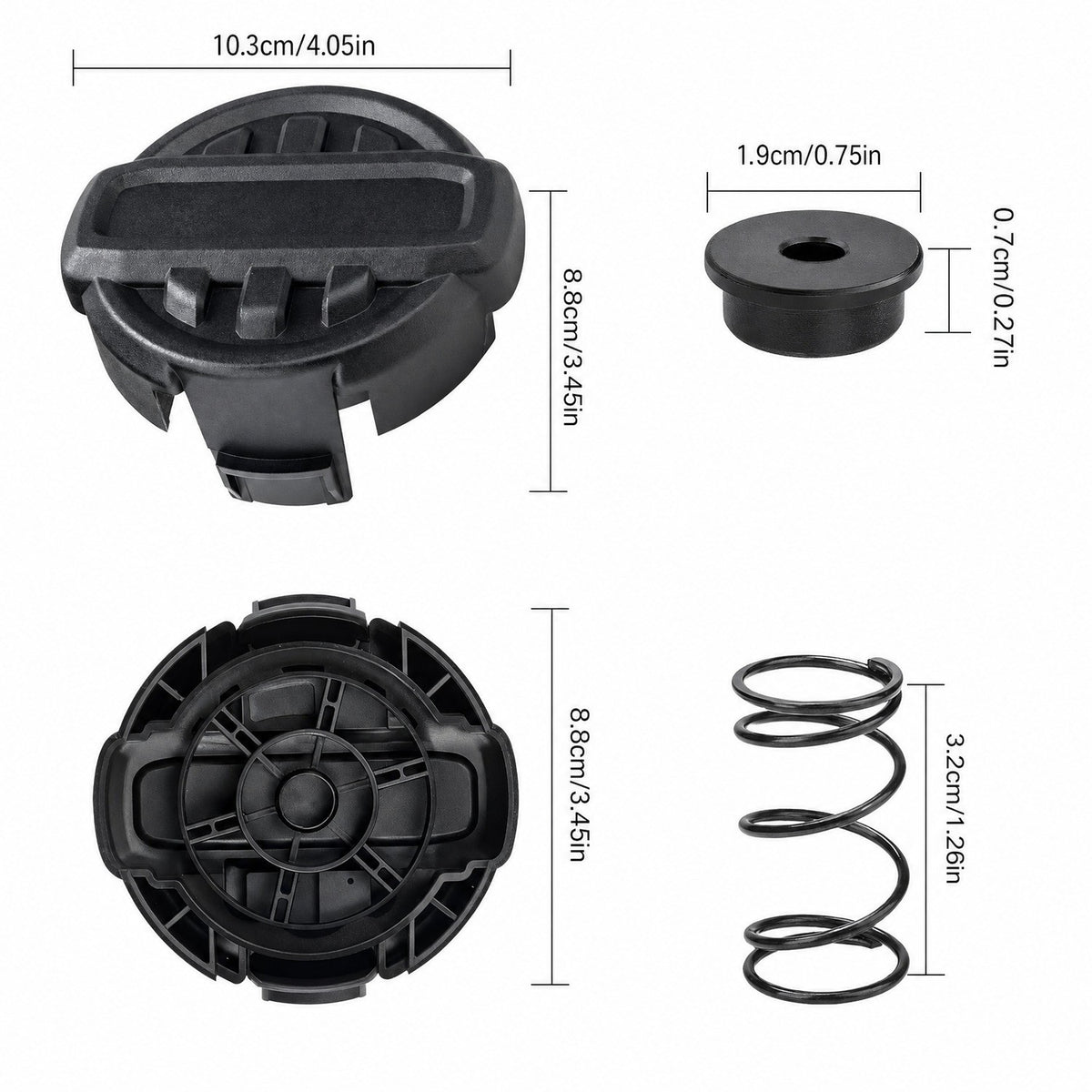 2PCS Head Cap Cover Replacement for Quickfeed String Trimmer DCST922P1 DCST972X1
