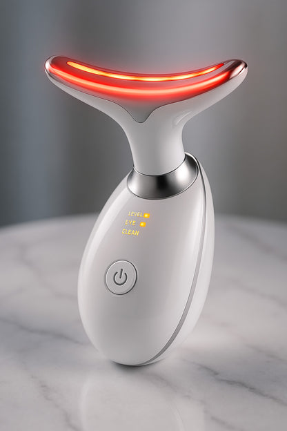 Neck Face Lifting Massager Skin Tighten Device LED Anti Wrinkle Double Chin US