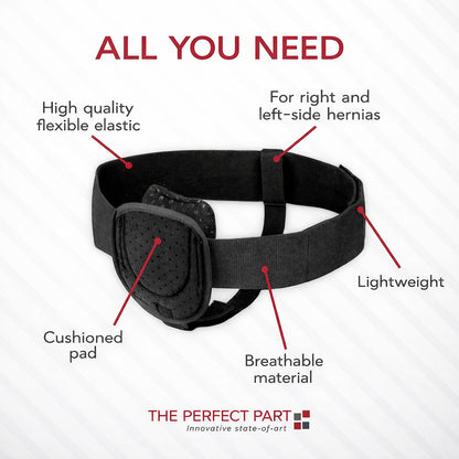 Inguinal Hernia Belt Men Post Surgery Support Truss Groin Adjustable Straps Band
