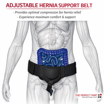 Inguinal Hernia Belt Men Post Surgery Support Truss Groin Adjustable Straps Band