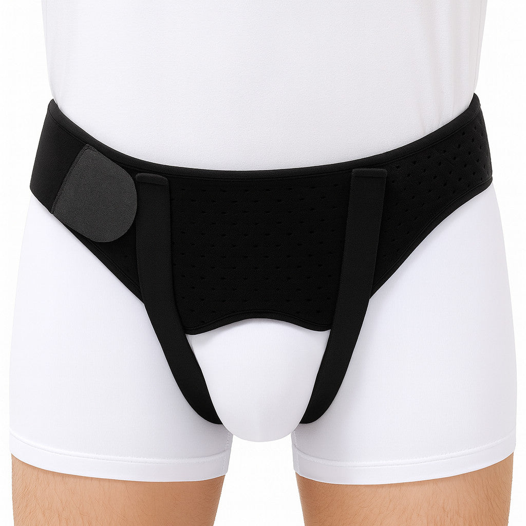 Hernia Support Belt Men Truss For Inguinal With 2 Removable Compression Pads US