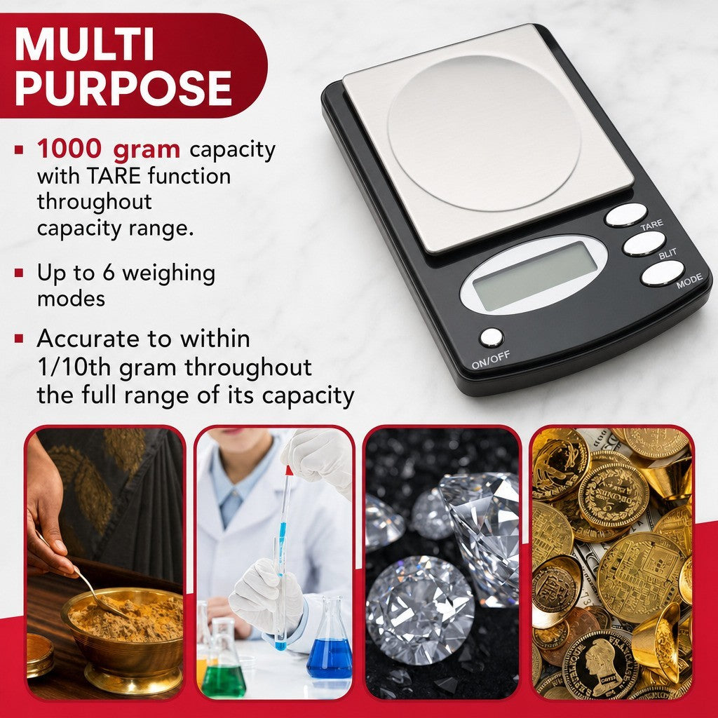 1000 X 0.1g Coin Collector Digital Display Weight Scale Ounce Grams Detection Oz