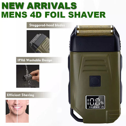 Mens USB Electric Shaver Trimmer Razor Rechargeable Hair Beard Shaving Machine