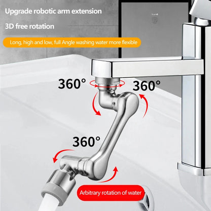 2 Pack Universal 1080° Swivel Robotic Arm Swivel Extension Abs Faucet Aerator