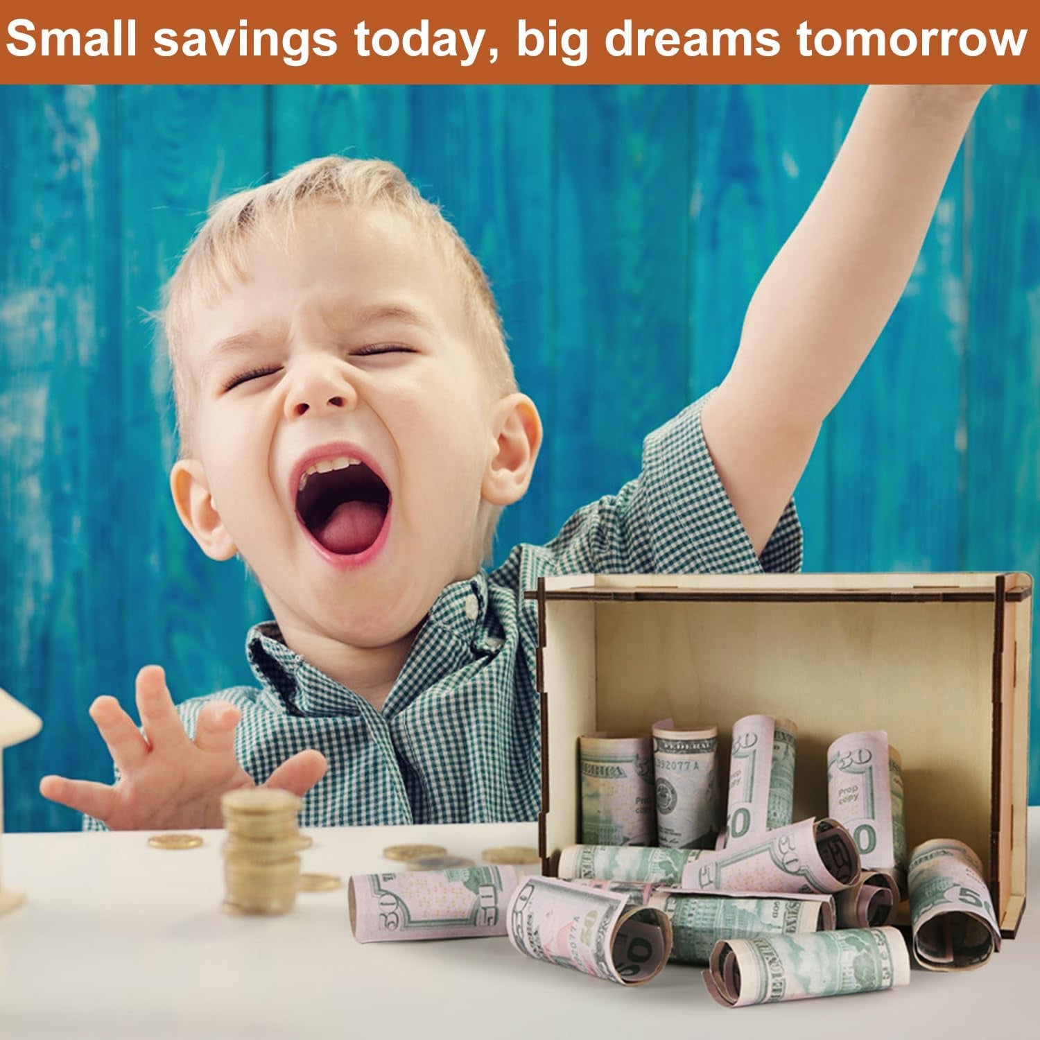 Cash Vault Wooden Savings Box Wooden Cash Saver Money Saving Box With Countdown