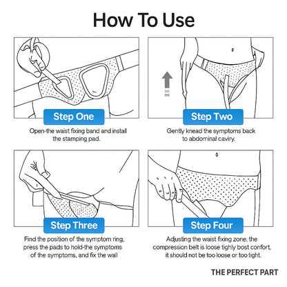 Hernia Support Belt Men Truss For Inguinal With 2 Removable Compression Pads US