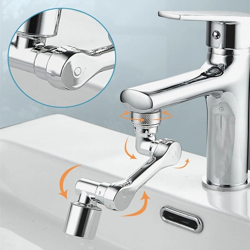 2 Pack Universal 1080° Swivel Robotic Arm Swivel Extension Abs Faucet Aerator