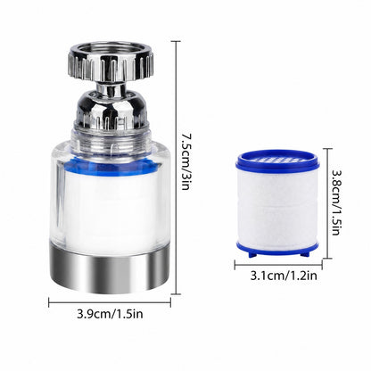 Faucet Water Filter Tap Filtration Kitchen Sink Mount Purifier System 360°Rotate