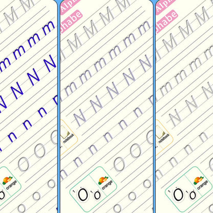 16Pcs Grooved Magic Practice Copybook Set Boys Girls Handwriting Book Practice