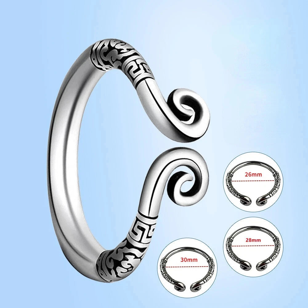 Stainless Steel Metal Silver Cock Ring For Men Glans Penis Erection Enhancer Sex