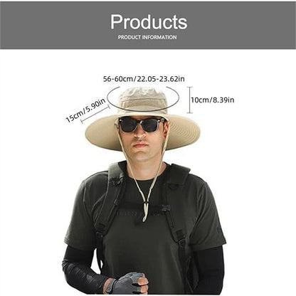 Solar & USB Powered Fan Outdoor Fishing Hat Sunscreen Sun Hat With Dual Fan New