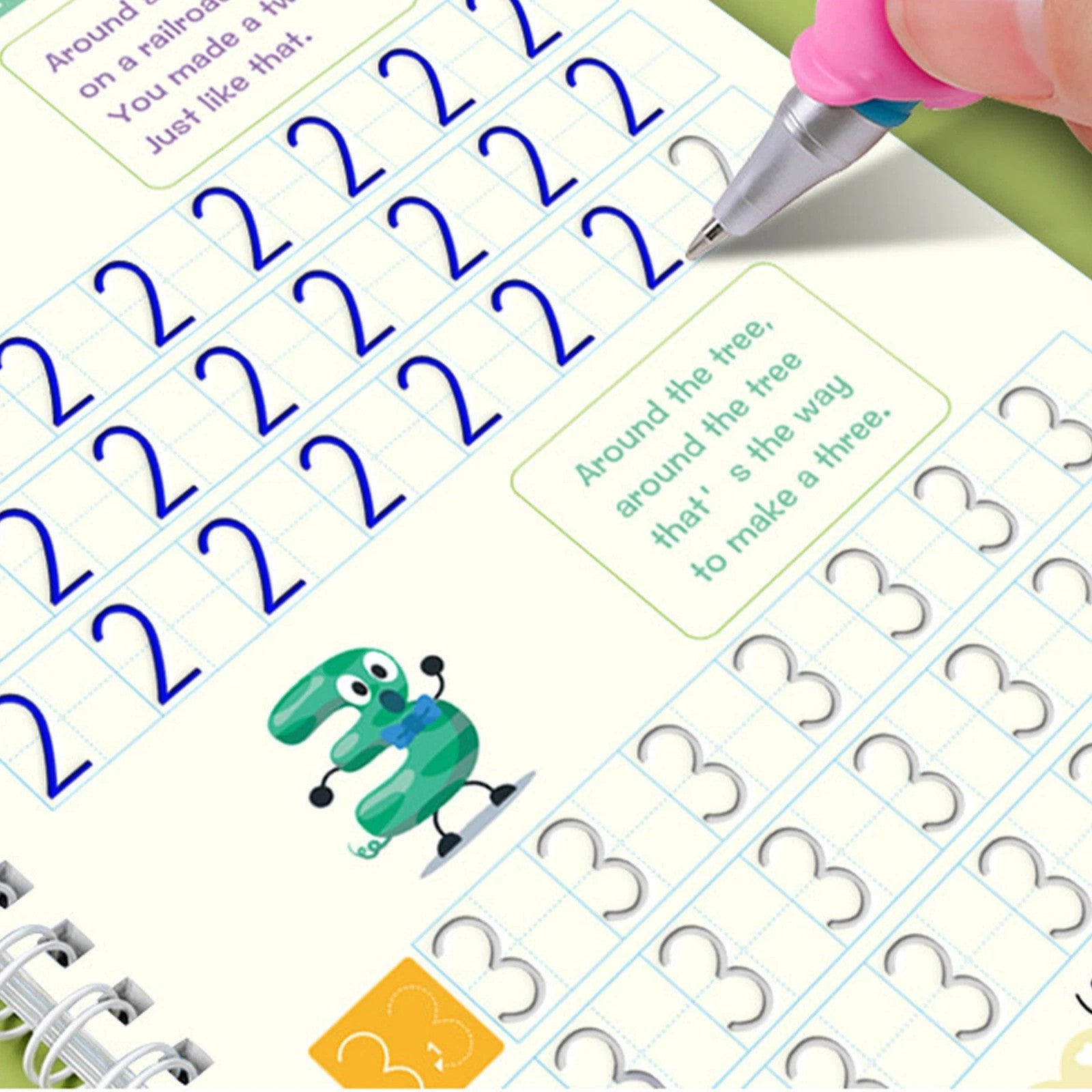 16Pcs Grooved Magic Practice Copybook Set Boys Girls Handwriting Book Practice