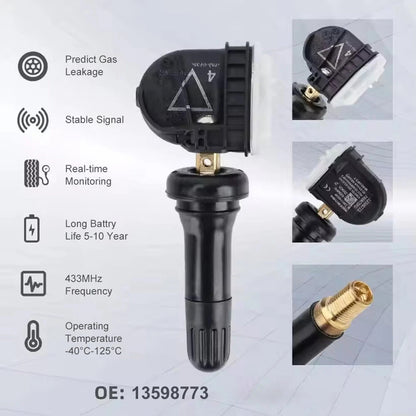 4 PACK Tire Pressure Monitor Sensor For GM Buick Chevy GMC TPMS 433MHz 13598773