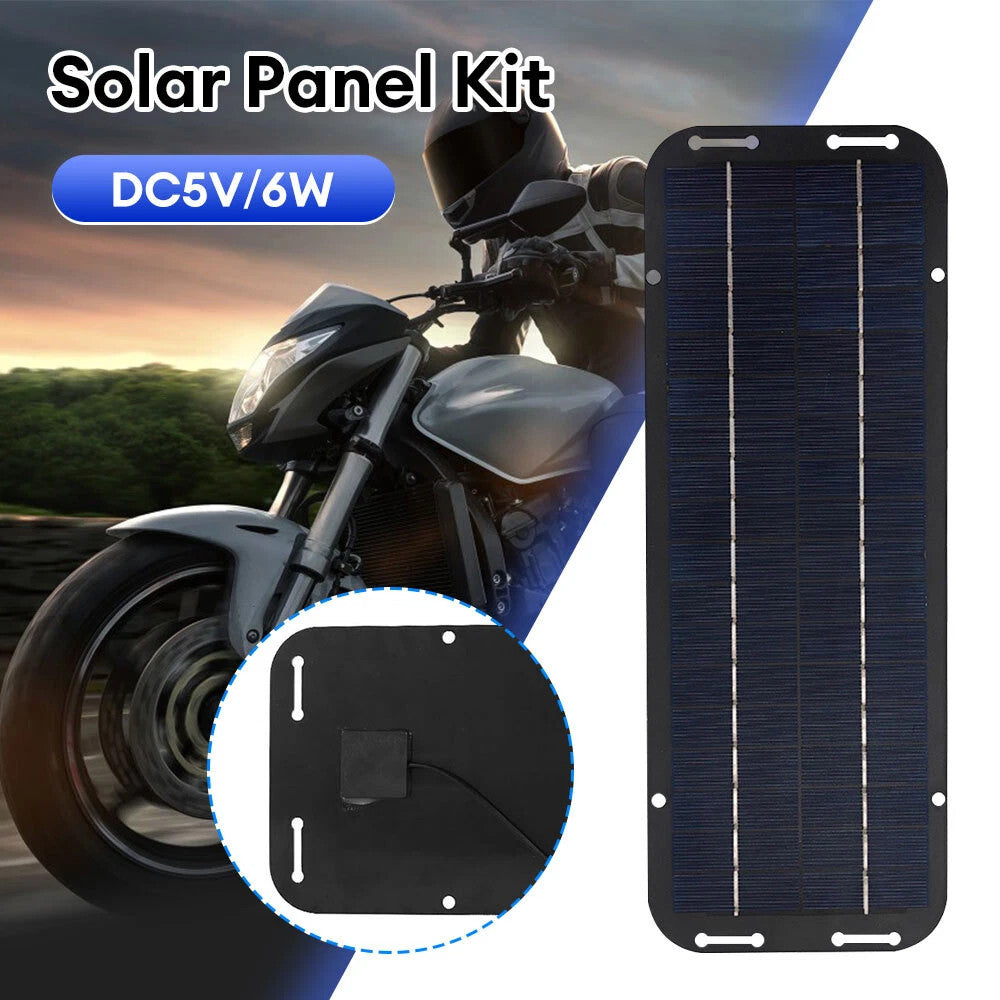 30W Solar Panel 12V Trickle Charger Battery Charger Kit Maintainer Boat Car RV