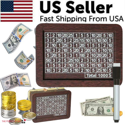 Cash Vault Wooden Savings Box Wooden Cash Saver Money Saving Box With Countdown