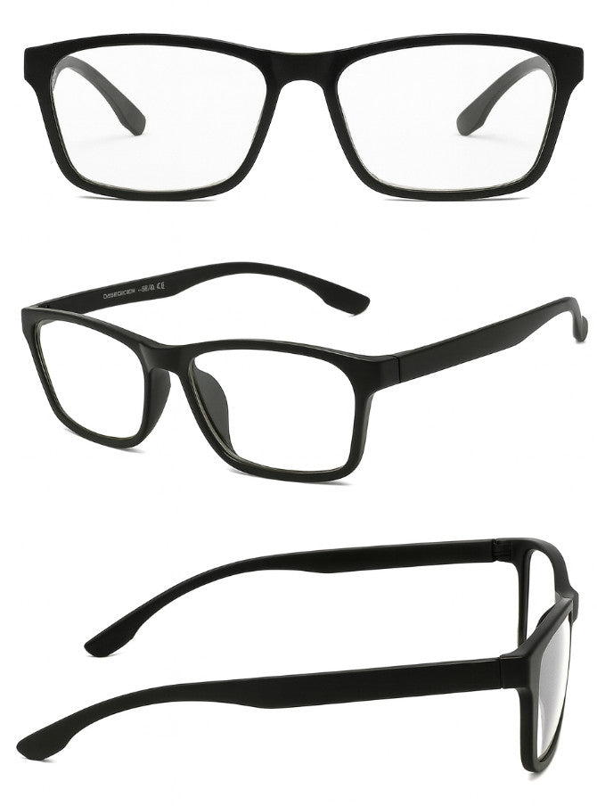 2 PACK  Reading Glasses Mens Womens Reading Glasses Square Frame Readers Unisex