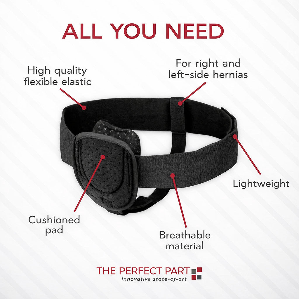 Inguinal Hernia Belt Men Post Surgery Support Truss Groin Adjustable Straps Band