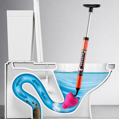 Heavy Duty High Pressure Toilet Unblock Plunger Clog Drain Buster Vacuum Pump US
