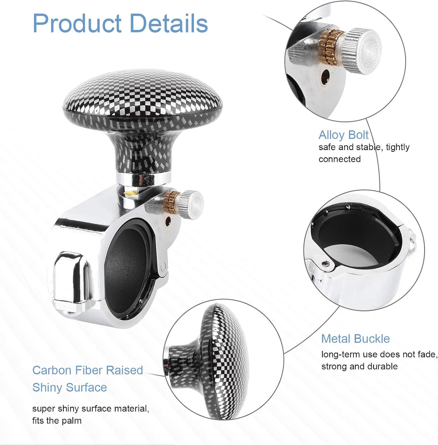 Steering Wheel Spinner Knob Handle Universal Heavy Duty Suicide Car Truck Power