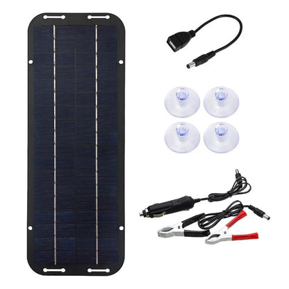 30W Solar Panel 12V Trickle Charger Battery Charger Kit Maintainer Boat Car RV