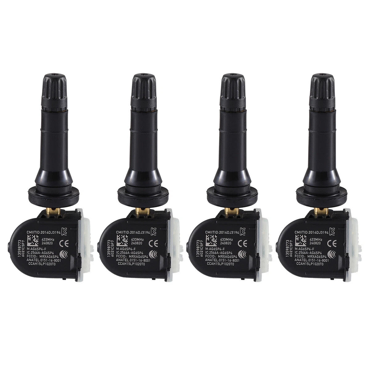 4 PACK Tire Pressure Monitor Sensor For GM Buick Chevy GMC TPMS 433MHz 13598773