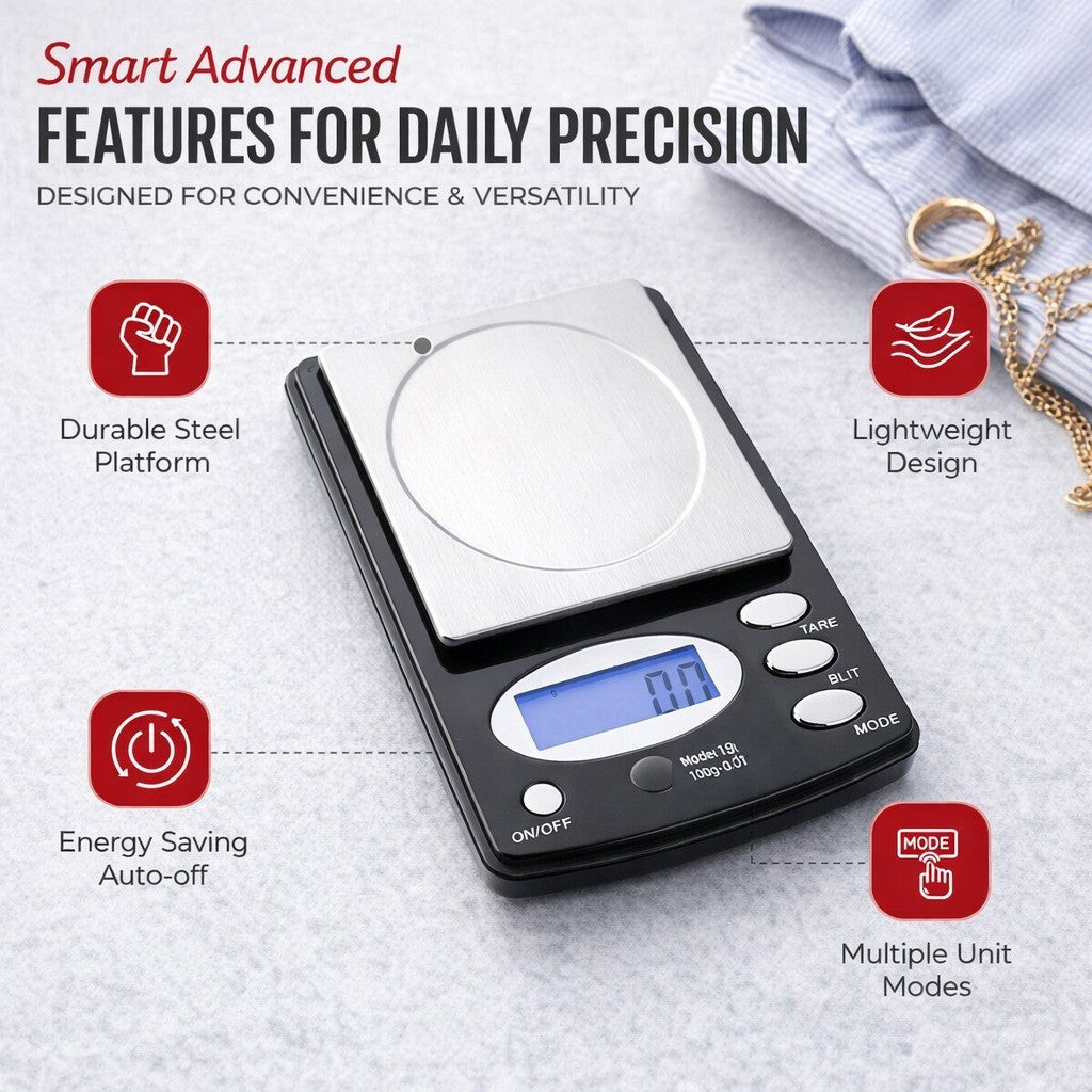 Pocket 100g x 0.01g Digital Jewelry Gold Coin Gram Balance Weight Precise Scale