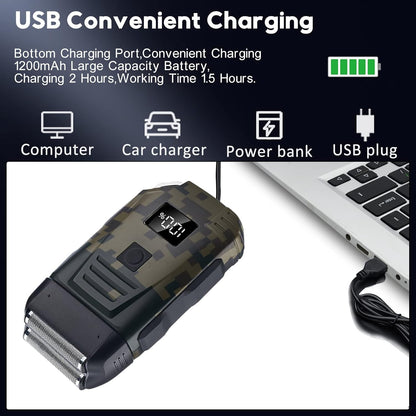 Mens USB Electric Shaver Trimmer Razor Rechargeable Hair Beard Shaving Machine