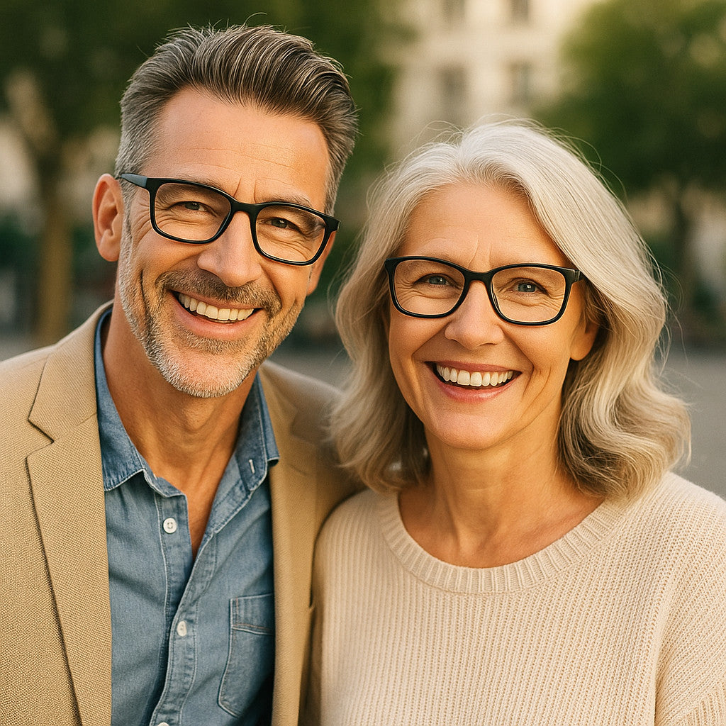 2 PACK  Reading Glasses Mens Womens Reading Glasses Square Frame Readers Unisex