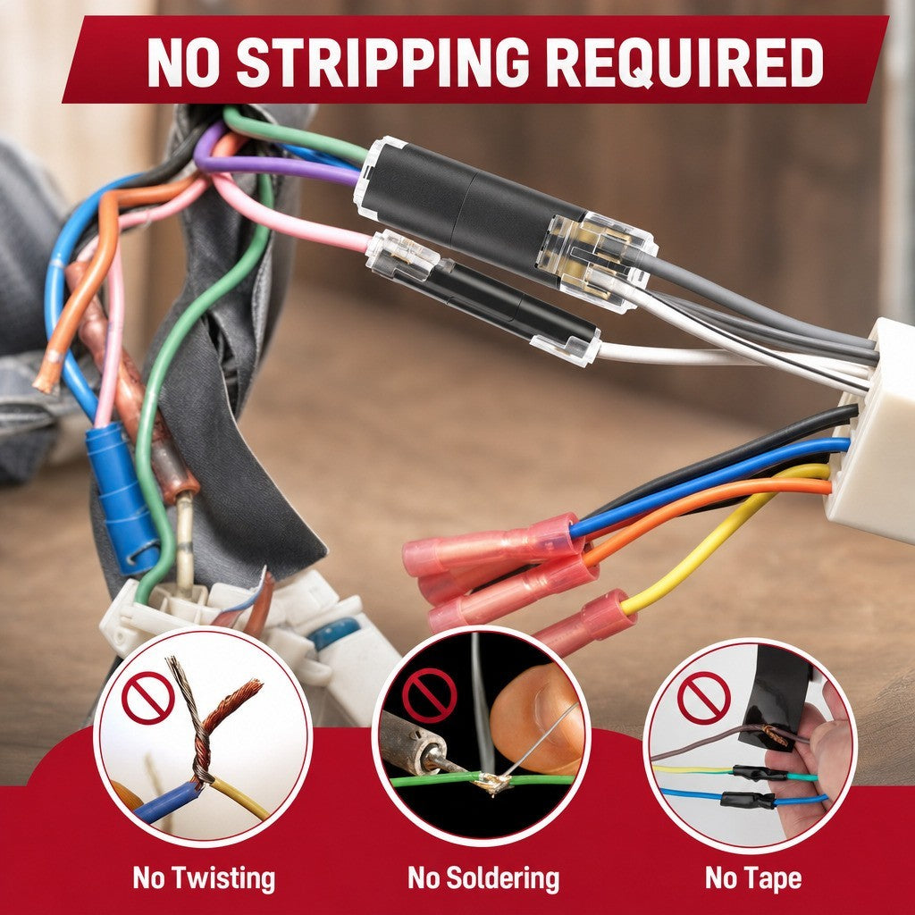 80 PCS Plug-In Quick Wire Connectors, Reusable Clamp Terminal Blocks for Cables