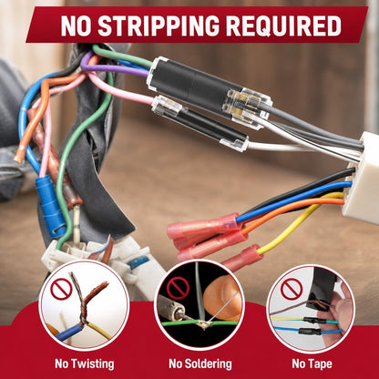 80 PCS Plug-In Quick Wire Connectors, Reusable Clamp Terminal Blocks for Cables
