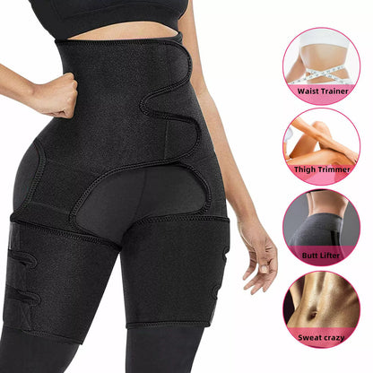 Waist Trainer 3-in-1 Thigh Slimming Body Shaper Trimmer Butt Lifter Shapewear