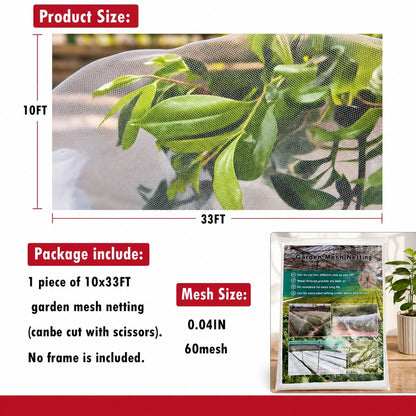 20-50ft Mosquito Garden Bug Insect Netting Barrier Bird Net Plant Protect Mesh